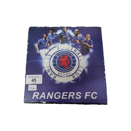 45 - SLATE RANGERS F.C PLAQUE