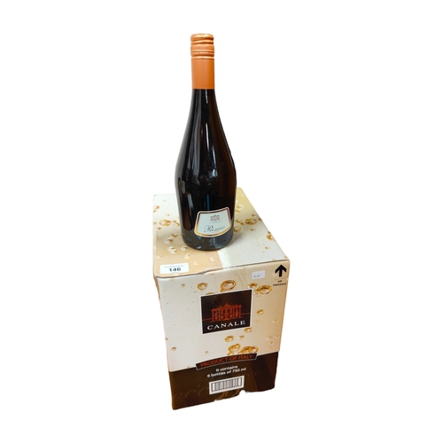 146 - BOX OF 6 BOTTLES OF CANALE PROSECCO