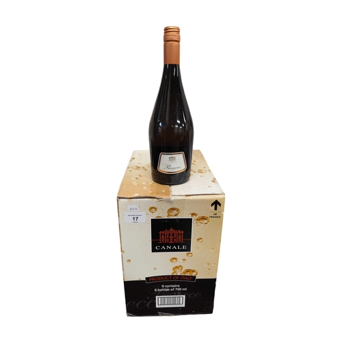 17 - BOX OF 6 BOTTLES OF CANALE PRESECCO