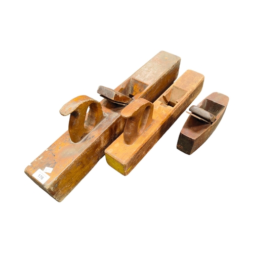 176 - 3 WOODEN PLANES