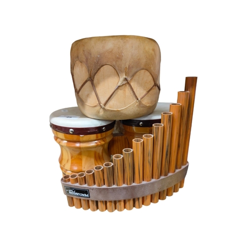 48 - PAN PIPES AND BONGO DRUMS