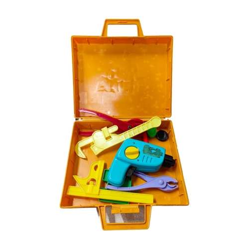 59 - FISHER PRICE VINTAGE KIDS TOOL KIT AND TOOLS