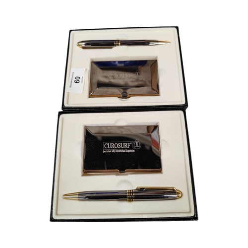 60 - 2 BOXED PEN SETS