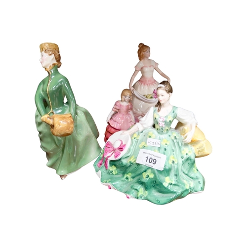 109 - 6 ROYAL DOULTON FIGURES