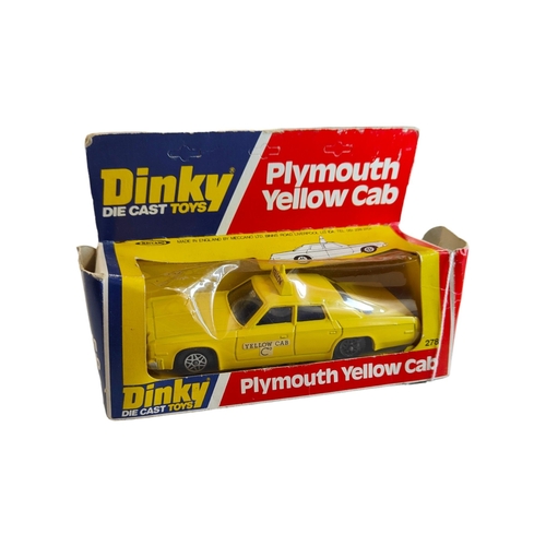 398 - BOXED DINKY MODEL 278, PLYMOUTH YELLOW CAB