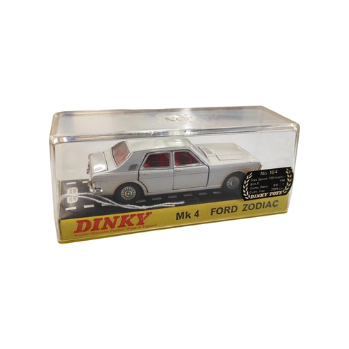 428 - BOXED DINKY MODEL 164, FORD ZODIAC, MARK 4, SILVER COLOUR