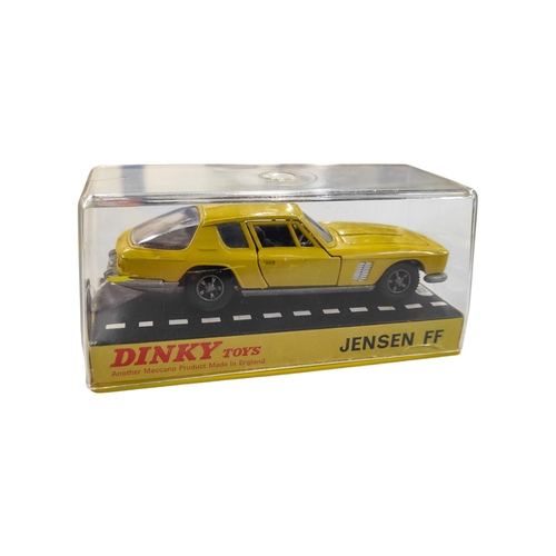 434 - BOXED DINKY MODEL 188, JENSEN FF, SPORTS CAR, YELLOW