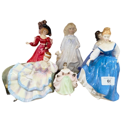 60 - 6 ROYAL DOULTON FIGURES