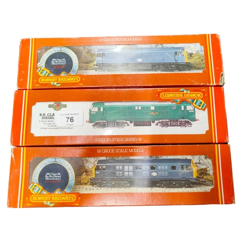 76 - 3 BOXED HORNBY 00 GAUGE MODELS