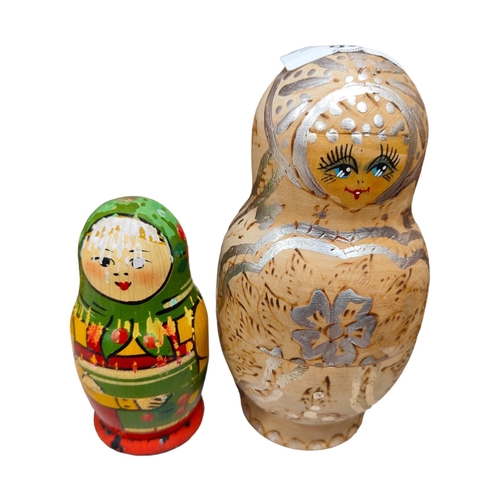 83 - 2 SETS OF RUSSIAN DOLLS