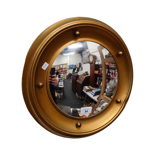 84 - VINTAGE ROUND WALL MIRROR