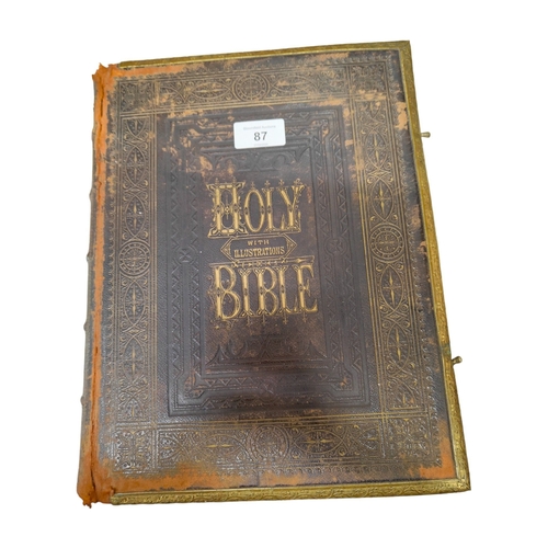 87 - LARGE ANTIQUE BIBLE