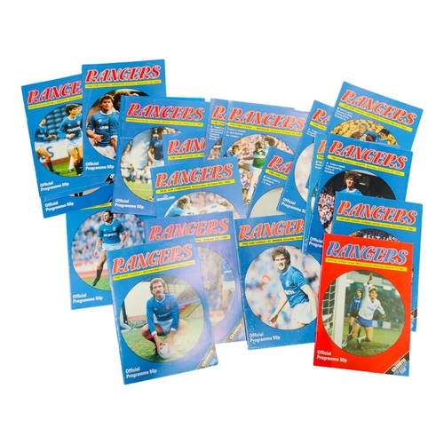 100 - SEASON 1985-1986 RANGERS PROGRAMMES