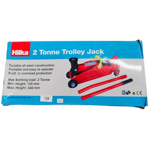 128 - NEW TROLLEY JACK - 2 TONNE