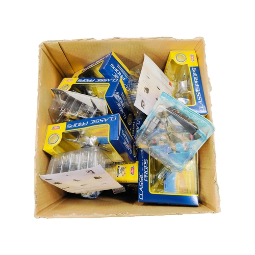 134 - LARGE BOX LOT OF MODEL AEROPLANES