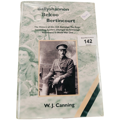 142 - BOOK: BALLYSHANNON, BELCOO BERTINCOURT