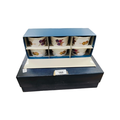 165 - 2 BOXED SETS OF ROYAL WORCESTER