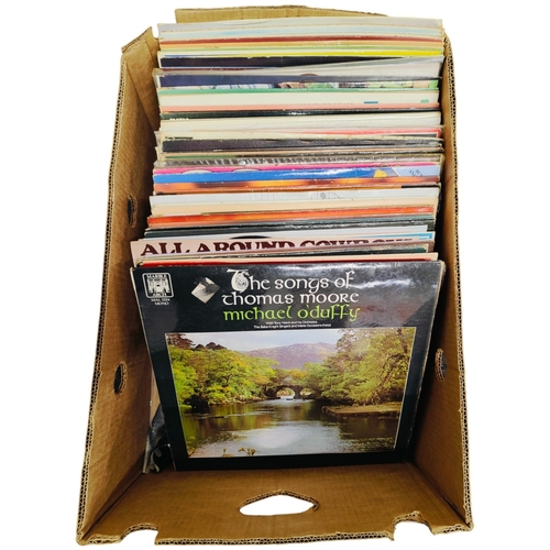 255 - LARGE BOX OF RECORDS