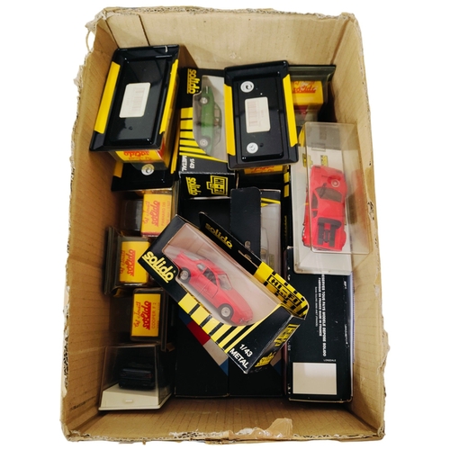 259 - BOX LOT OF SOLIDO MODEL CARS