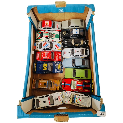 260 - BOXLOT OF MOSTLY MODEL RALLY CARS