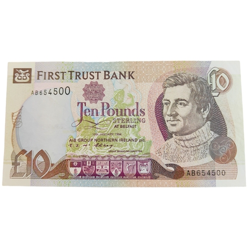 295 - FIRST TRUST BANK £10 BANKNOTE 10TH JANUARY 1994 E.F.MCELROY