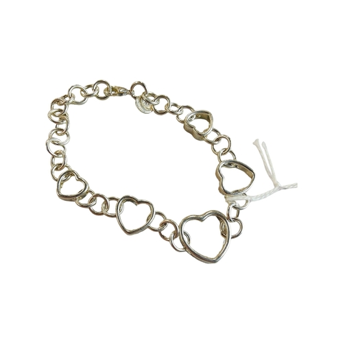 329 - SILVER HEART BRACELET