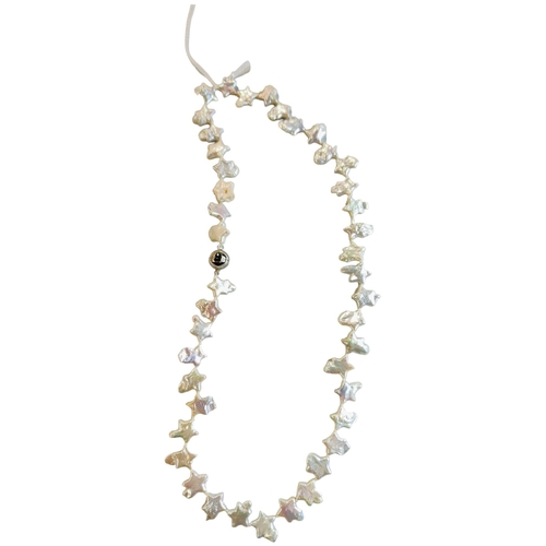 341 - SILVER & MOTHER OF PEARL NECKLACE