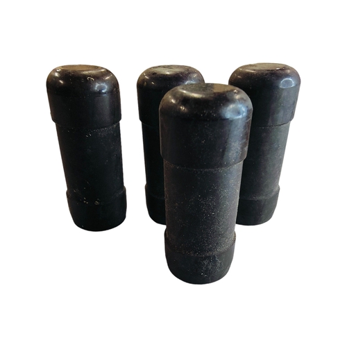 358 - 4 RUBBER BATON ROUNDS