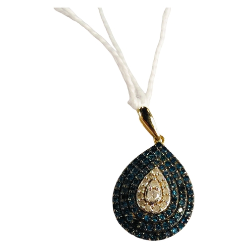 375 - 9 CARAT GOLD DIAMOND PENDANT