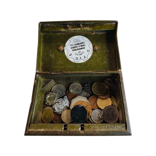 401 - TIN OF COINS