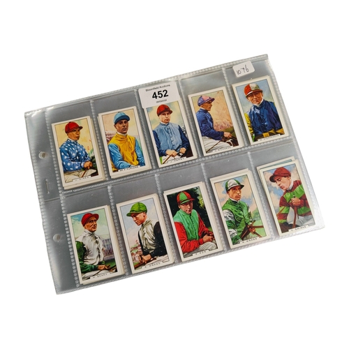 452 - CIGARETTE CARDS JOCKEYS