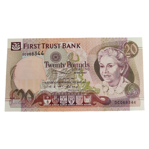 464 - FIRST TRUST BANK £20 BANK NOTE - 10TH JANUARY 1994 - E.F.MCELROY