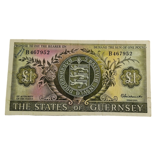 470 - THE STATES OF GUERNSEY £1 BANK NOTE