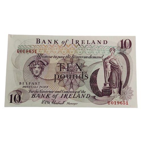 488 - BANK OF IRELAND £10 BANKNOTE 1971 H.H.M.CHESTNUTT