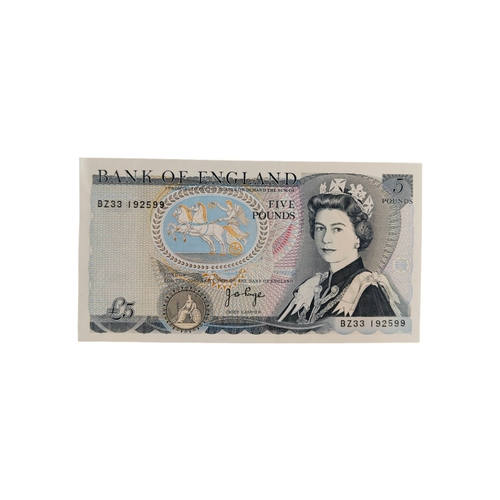 509 - BANK OF ENGLAND £5 BANKNOTE J.B.PAGE