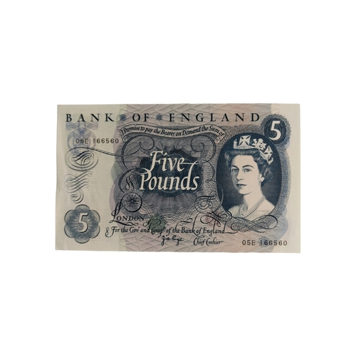 514 - BANK OF ENGLAND £5 BANKNOTE J.B.PAGE