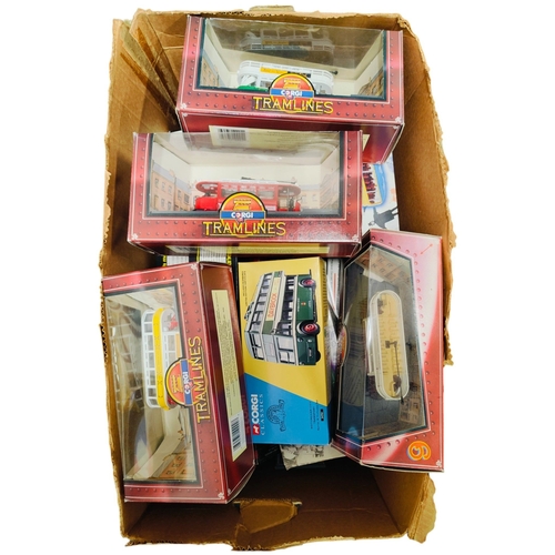 54 - BOX LOT OF BOXED MODEL BUSES