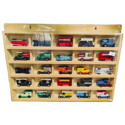 6 - MATCHBOX DISPLAY BOX WITH MODELS