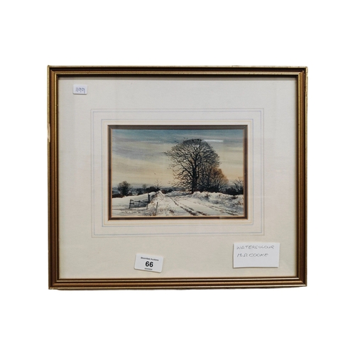 66 - WATERCOLOUR - LANDSCAPE - M.D.COOKE