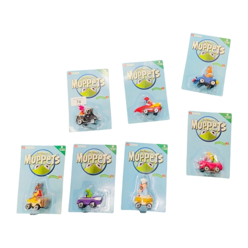 74 - 7 CORGI MUPPETS MODELS UNOPENED PACKS