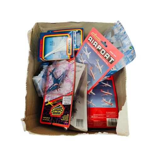 85 - BOX LOT OF AEROPLANE MODELS