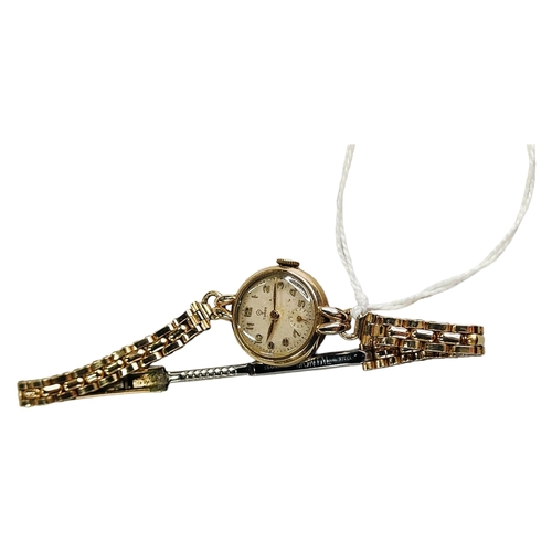 333 - GOLD TUDOR LADIES WRIST WATCH