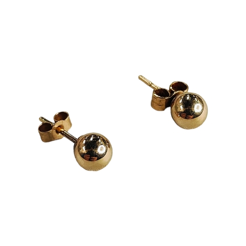 337 - PAIR OF 9 CARAT GOLD STUD EARRINGS