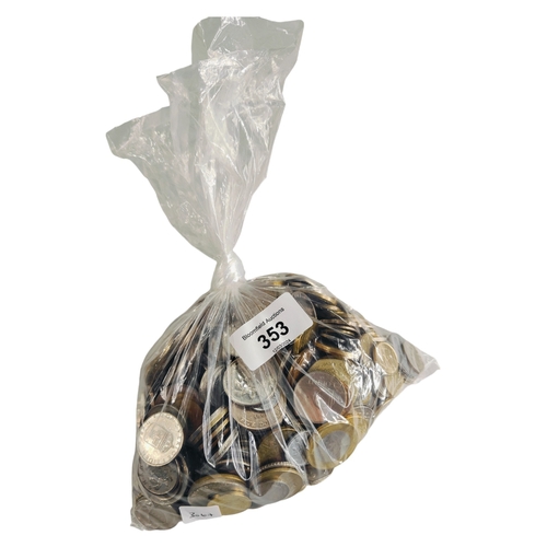 353 - BAG OF COINS