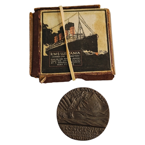 399 - R.M.S LUSITANIA BRONZE MEDALLION