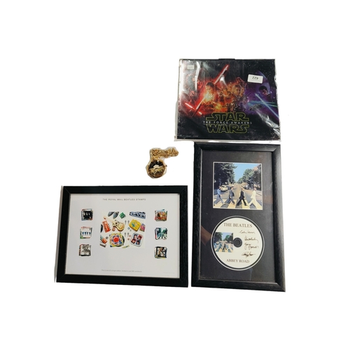 422 - QUANTITY OF ENTERTAINMENT/MUSIC MEMORABILIA - STAMPS ETC