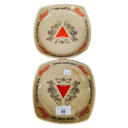 45 - 2 X BASS ASHTRAYS