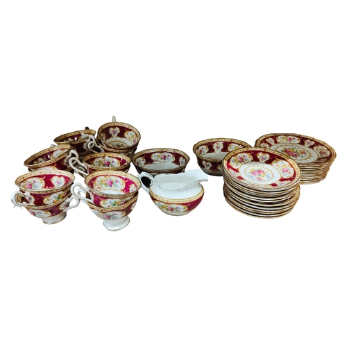 63 - LARGE QUANTITY OF ROYAL ALBERT LADY HAMILTON TEA SET