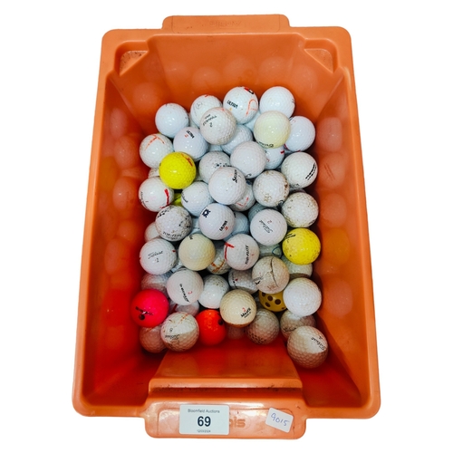 69 - TUB LOT OF GOLF BALLS