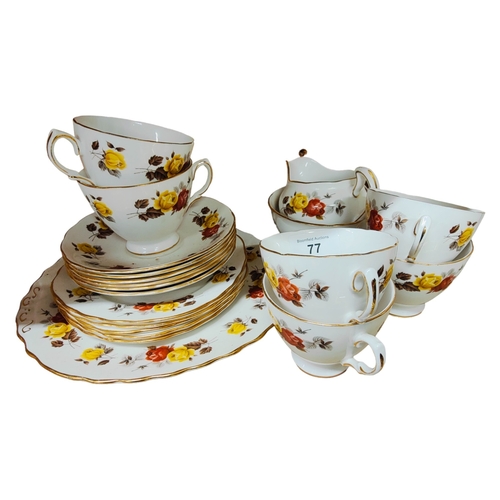 77 - COLCLOUGH TEA SET